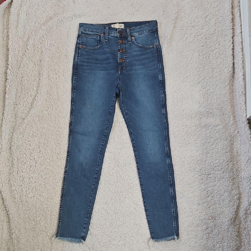 Madewell 10" High Rise Skinny Jeans Size 27 - Picture 3 of 11